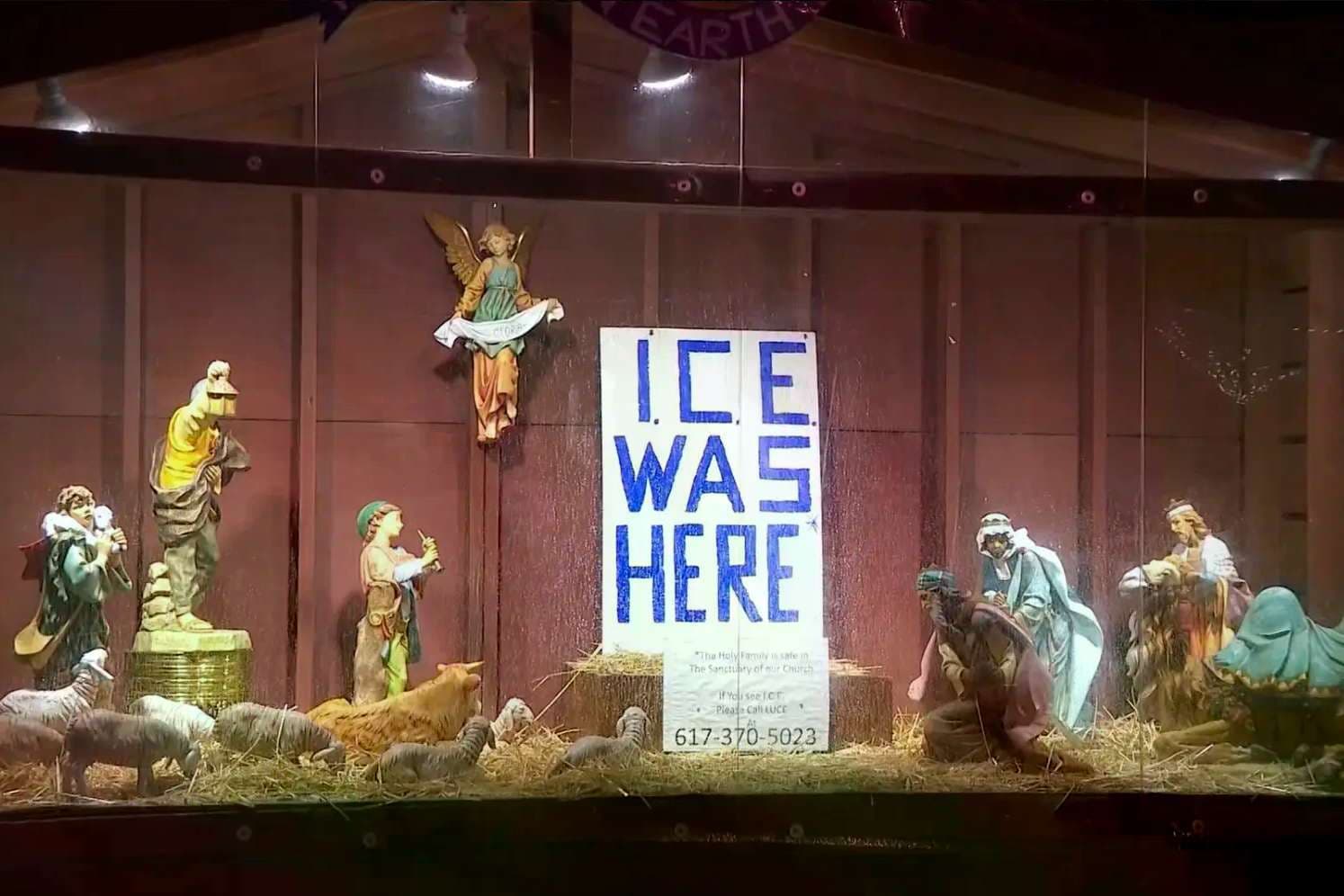 Catholic church with ‘ICE was here’ Nativity scene refuses to obey Boston archbishop's orders