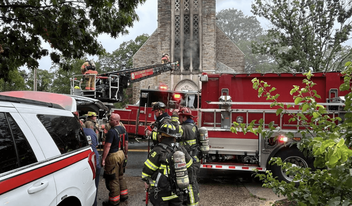 Charred Mary statue becomes symbol of hope for fire-ravaged Maryland parish