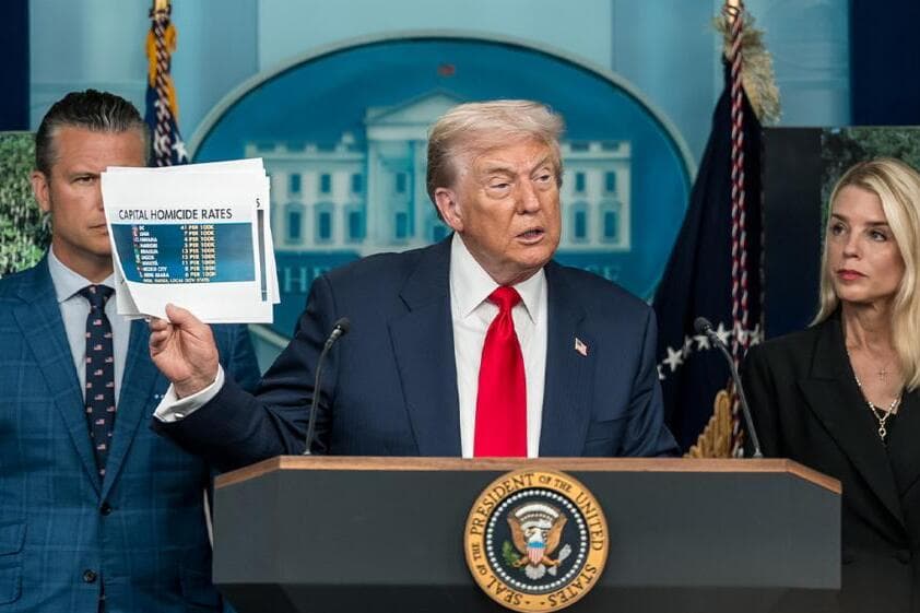 Crime rates plummet in DC after Trump orders federal takeover