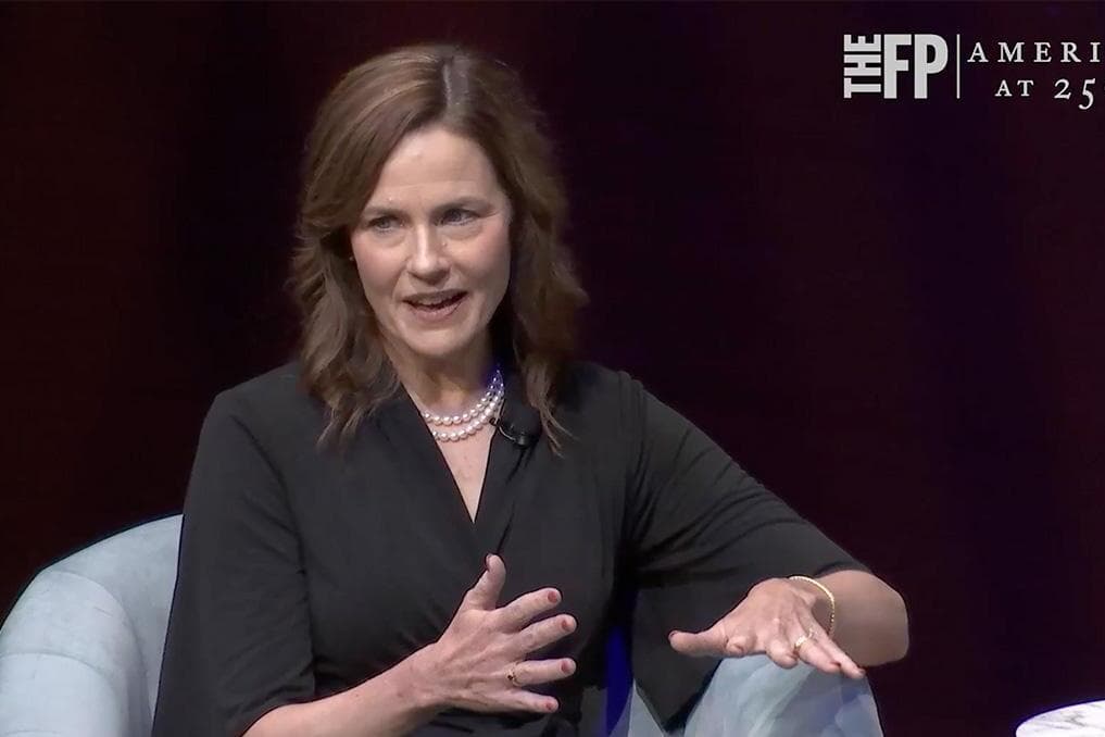 Justice Amy Coney Barrett gives rare interview discussing Constitution, court trust, national division