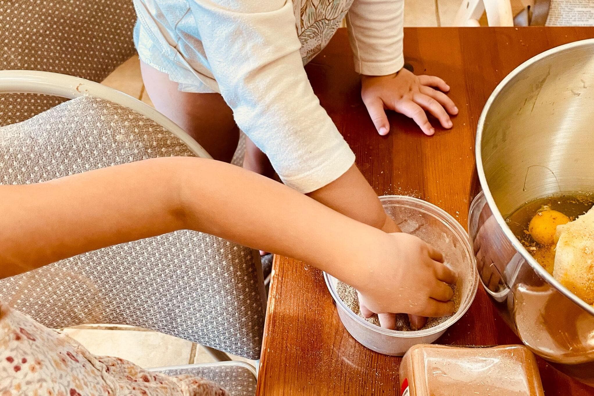 Cooking with kids: A meaningful mess