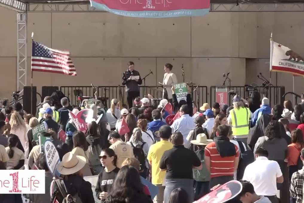 Los Angeles archdiocese’s OneLife march raises awareness of dignity of life at all stages
