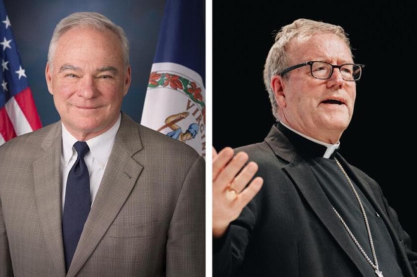 Catholic Democratic senator from Virginia says rights do not come from God; Bishop Barron pushes back