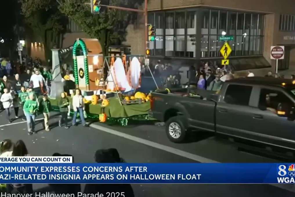 Man charged with intimidating Catholic school after controversy over float resembling Auschwitz