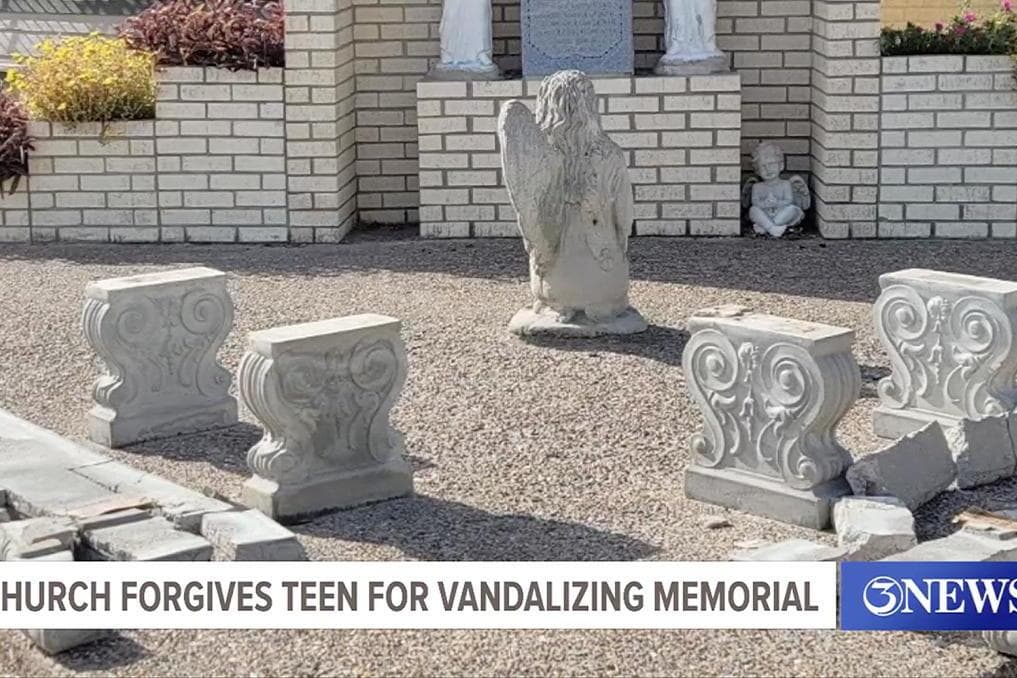 Texas parish forgives teen who confessed to vandalizing pro-life memorial