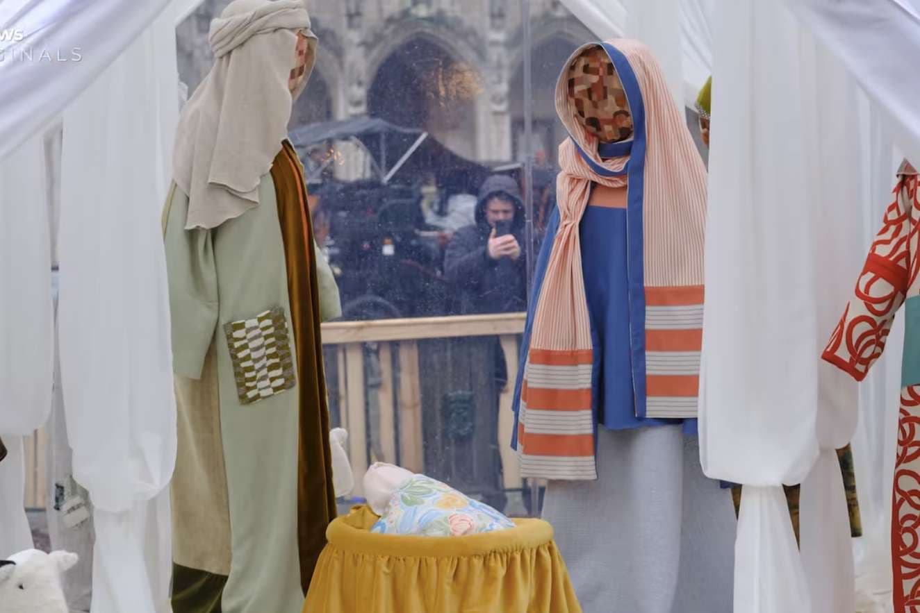 Baby Jesus figurine stolen after pro-Palestine mob crashes Brussels Christmas market