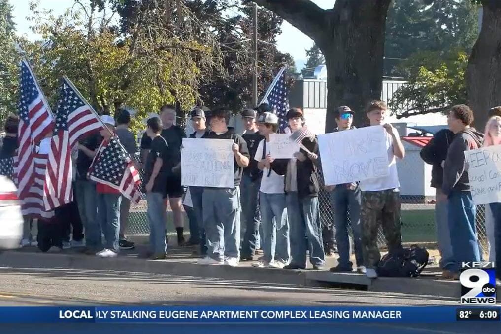 Oregon students stage walkout after teacher’s post celebrating Charlie Kirk’s murder