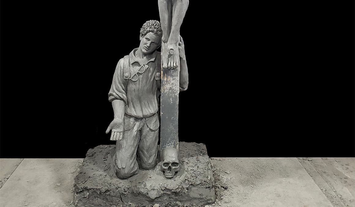 At the foot of the cross in Assisi: New Carlo Acutis sculpture unveiled ahead of canonization