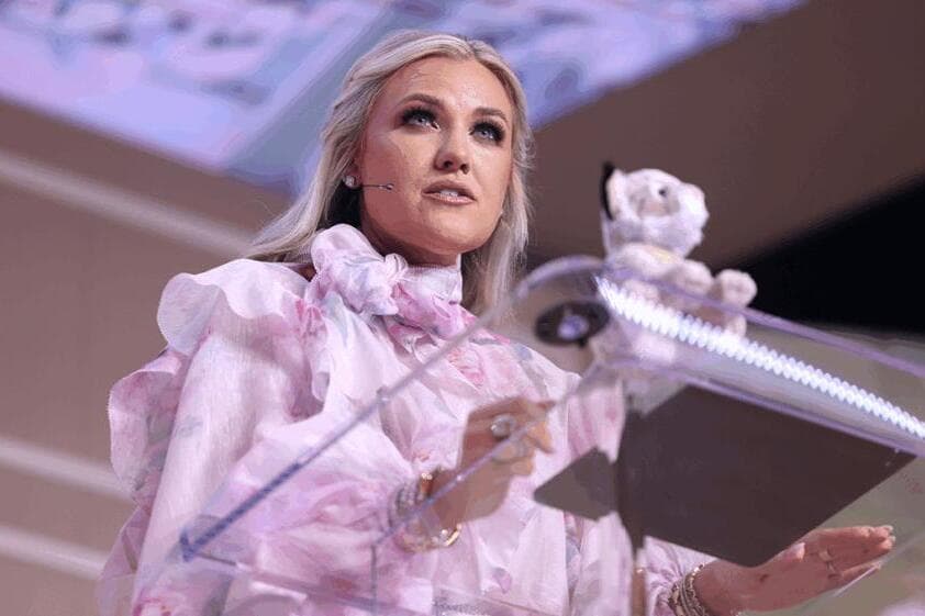 Erika Kirk forgives her husband’s killer in emotional memorial address