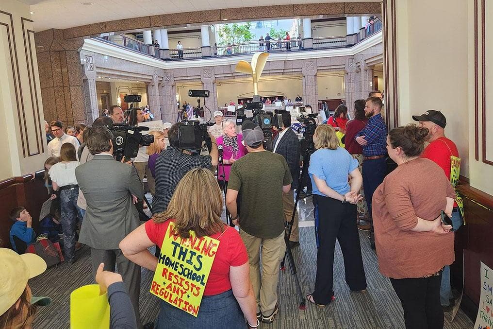 ‘Forced Silence’: Connecticut parents protest push for homeschool regulations