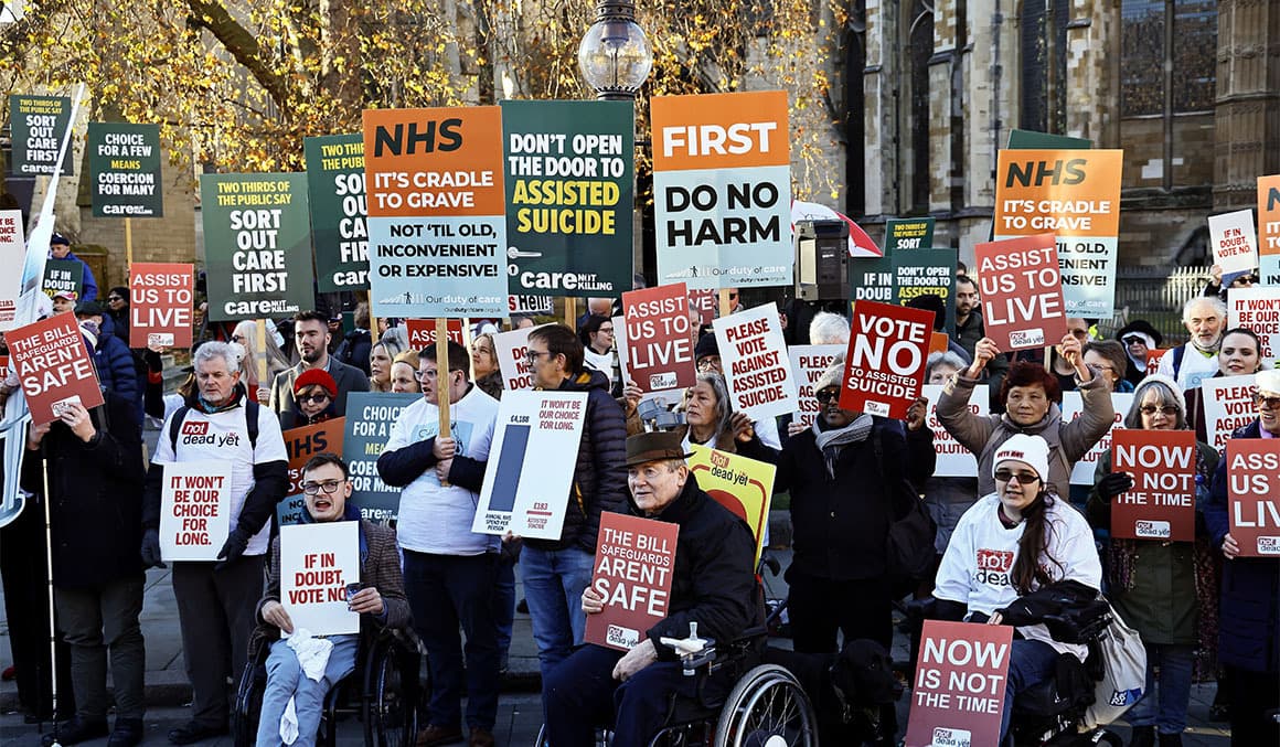 Poll: UK lawmakers signaling opposition to assisted suicide bill