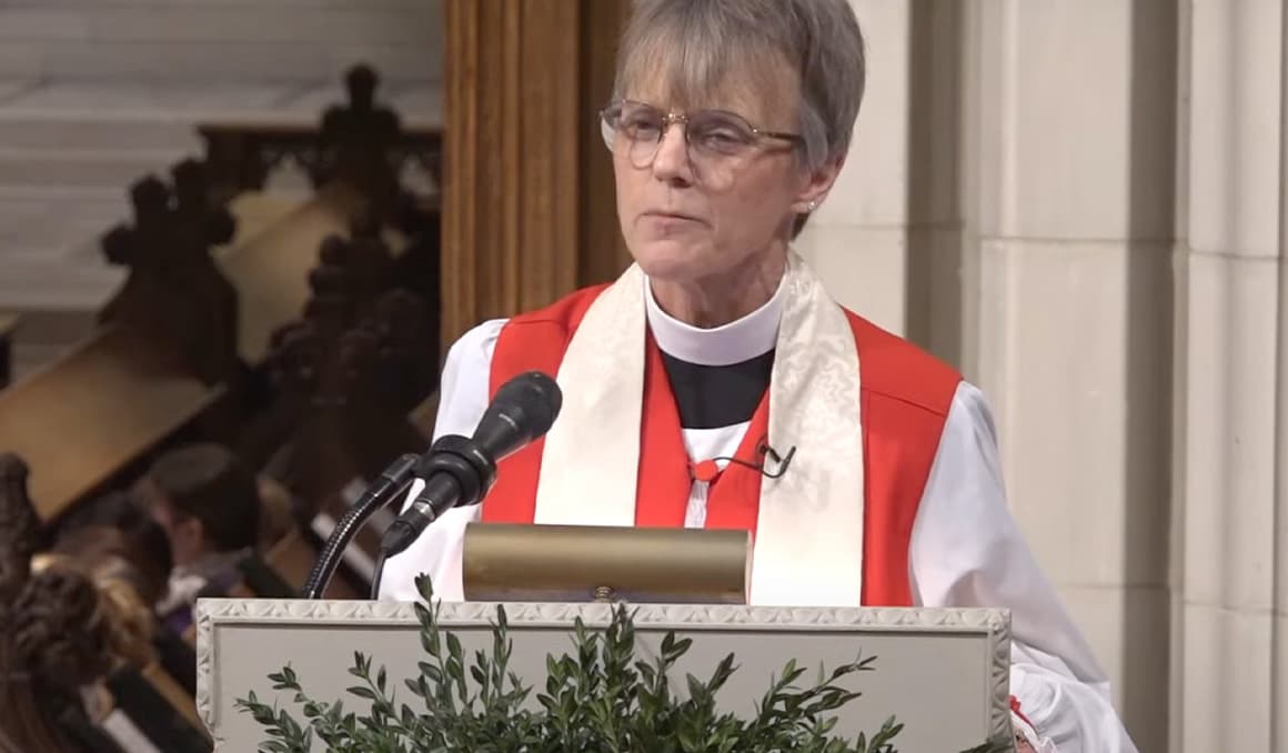 Trump calls on woman bishop to apologize to public for far-left sermon at national prayer service