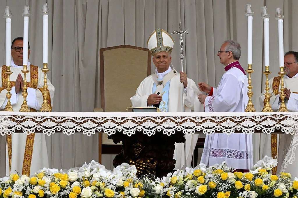 Pope Leo marks first year as Pontiff at Marian shrine, highlights importance of the Rosary