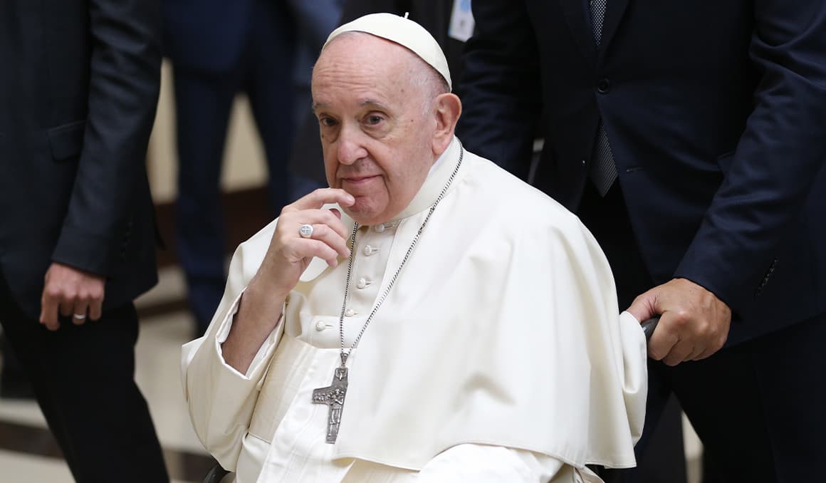 Pope Francis suffers arm injury after fall